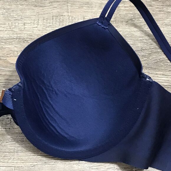 34D Victoria's Secret Women's Bra ~Blue ~ Adjustable Straps ~Underwired ~Push Up - Picture 4 of 7